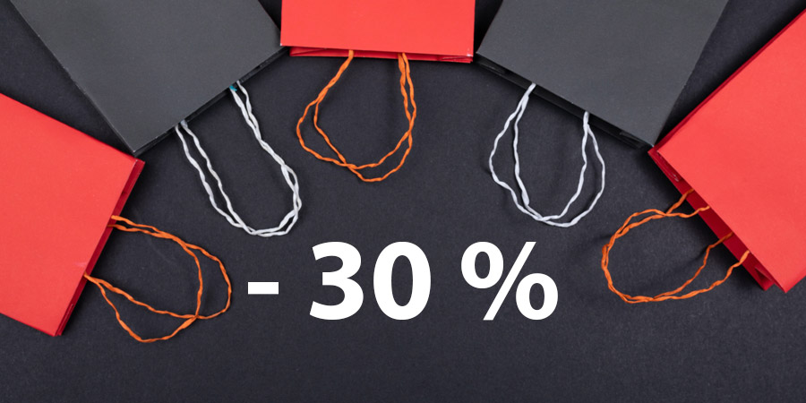 -30% на всю одежду в наших магазинах